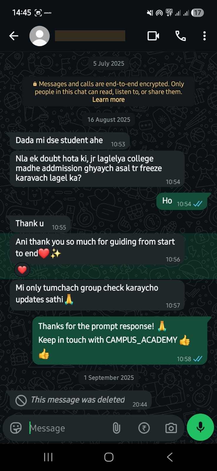 Student Feedback 7